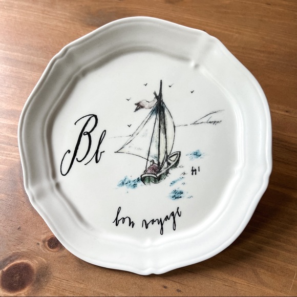 Anthropologie Other - Anthropologie Calligraphy Plate - B